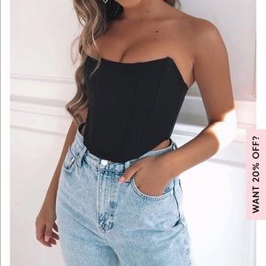 White Fox patience corset top